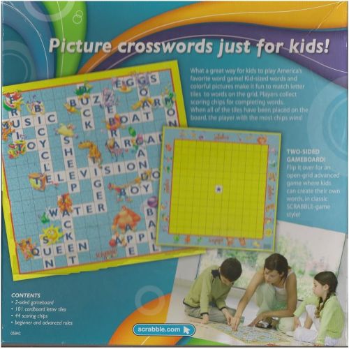 해즈브로 Hasbro Scrabble Junior Crossword Game (2008 Vintage)