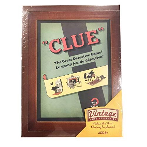 해즈브로 Hasbro Parker Brothers Vintage Game Collection Exclusive Wooden Book Box Clue