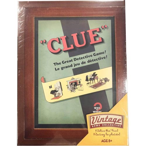 해즈브로 Hasbro Parker Brothers Vintage Game Collection Exclusive Wooden Book Box Clue