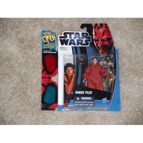 해즈브로 Hasbro Star Wars 2012 Discover the Force, Naboo Pilot Exclusive Action Figure 10/12, 3.75 Inches