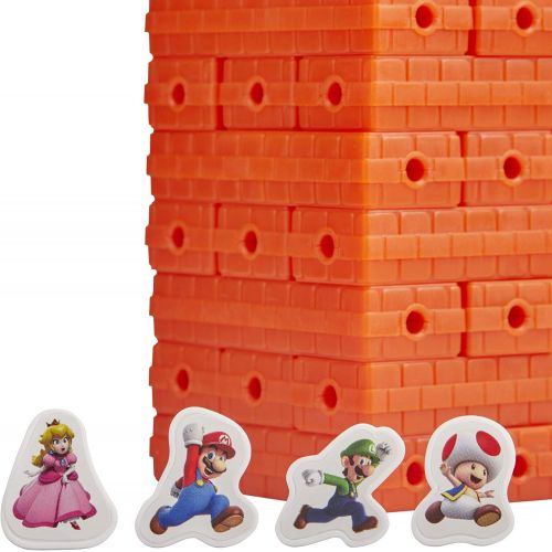 해즈브로 Hasbro Gaming Jenga: Super Mario Edition Game, Block Stacking Tower Game for Super Mario Fans, Ages 8 and Up (Amazon Exclusive)