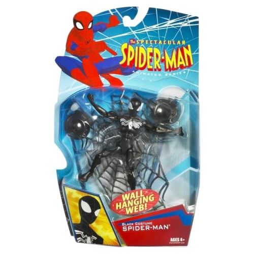 해즈브로 Hasbro Spiderman Animated Action Figure Black-Suited Spiderman