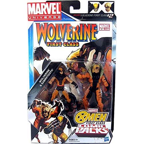 해즈브로 Hasbro Marvel Universe XMen First Class Action Figure 2Pack Wolverine Sabretooth