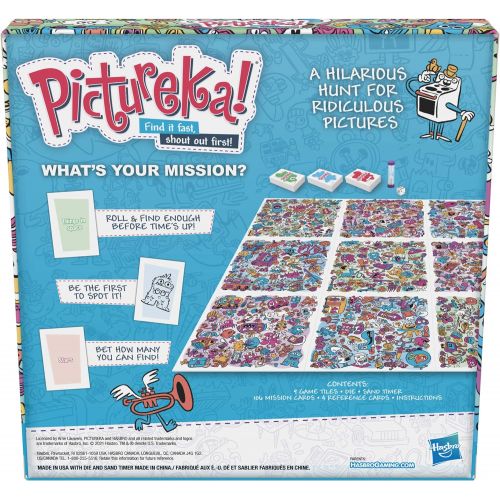 해즈브로 Hasbro Gaming Pictureka! Game, Picture Game, Board Game for Kids, Fun Family Board Games, Board Games for 6 Year Olds and Up, Fun Board Game for Kids