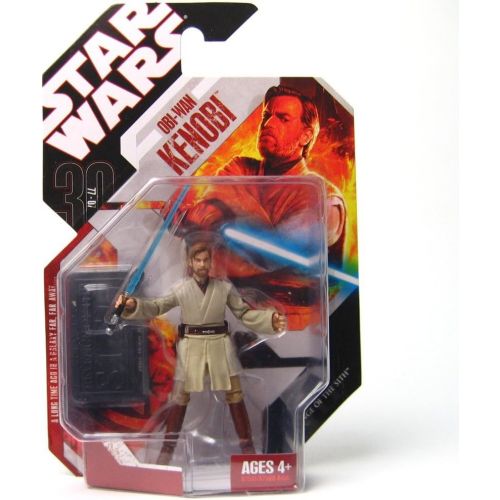 해즈브로 Hasbro Star Wars Saga 2008 30th Anniversary Wave 1 Action Figure Obi-Wan Kenobi On Lava Platform