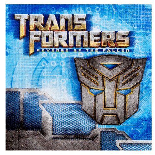 해즈브로 Hasbro Transformers Revenge of The Fallen Lunch Napkins (16 Count)