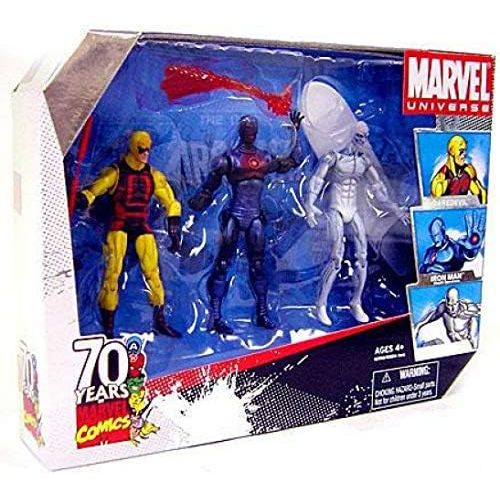 해즈브로 Hasbro Marvel Universe 3 3/4 Exclusive Action Figure 3-Pack Daredevil, Iron Man and Silver Surfer