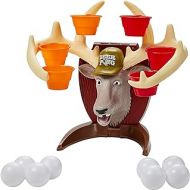 Hasbro Gaming Deer Pong Game, Features Talking Deer Head and Music, Includes 6 Party Cups and 8 Balls, Fun Family Game for Ages 8 and Up
