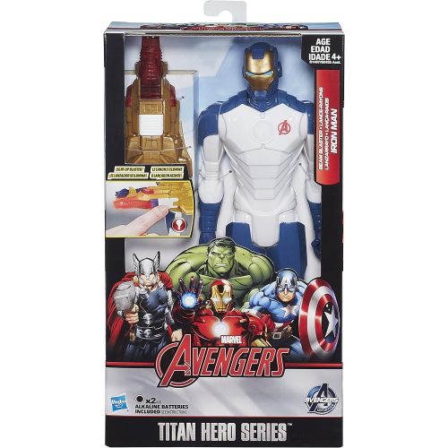 해즈브로 Hasbro Avengers Titan Heroes Iron Man Deluxe Electronic Action Figure - Entertainment Earth Exclusive