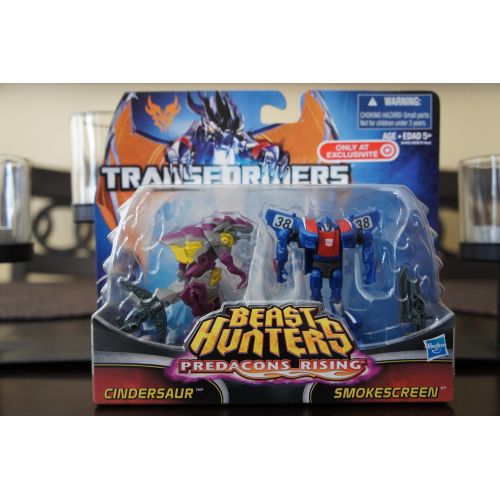 해즈브로 Hasbro Transformers Beast Hunters Predacons Rising Cindersaur and Smokescreen 2 pack...