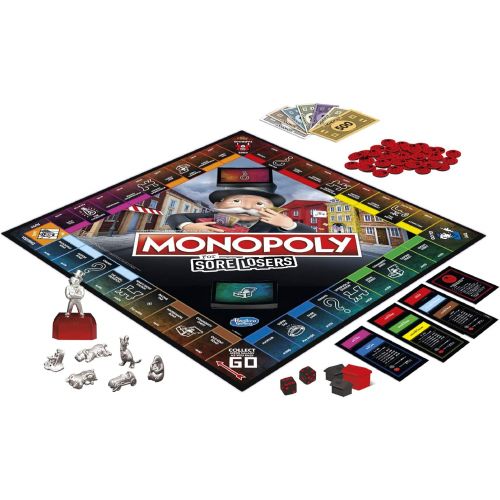 해즈브로 Hasbro Gaming Monopoly for Sore Losers Board Game for Ages 8 and up, The Game Where it Pays to Lose