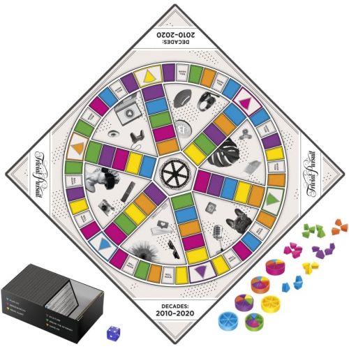 해즈브로 Hasbro Gaming Trivial Pursuit Decades 2010 to 2020 Board Game for Adults and Teens, Pop Culture Trivia Game, Ages 16 and Up