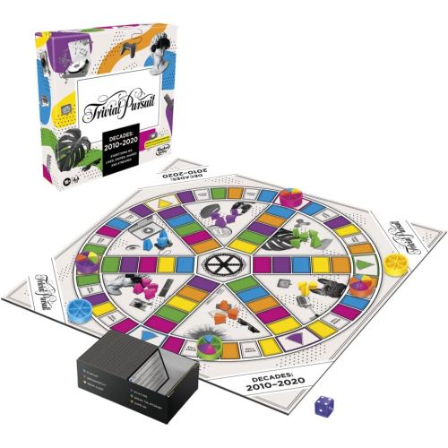 해즈브로 Hasbro Gaming Trivial Pursuit Decades 2010 to 2020 Board Game for Adults and Teens, Pop Culture Trivia Game, Ages 16 and Up