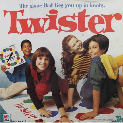 해즈브로 Hasbro / Milton Bradley 1998 Twister Family Board Game by Hasbro