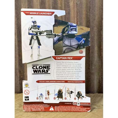 해즈브로 Hasbro Star Wars The Clone Wars 2009 Series Captain Rex Figure CW24 3.75 Inch Scale Action Figure