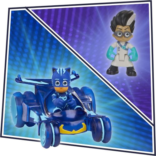 해즈브로 Hasbro PJ Masks Deluxe Battle HQ Preschool Toy, Headquarters Playset with 2 Action Figures, Cat-Car Vehicle, and More for Kids Ages 3 and Up