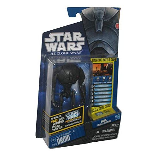 해즈브로 Hasbro Star Wars The Clone Wars Animated 3 3/4 Super Battle Droid Action Figure