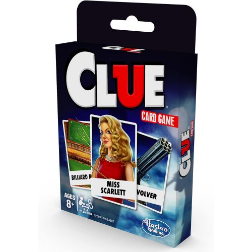 해즈브로 Hasbro Gaming Clue Card Game for Kids Ages 8 & Up, 3-4 Players Strategy Game