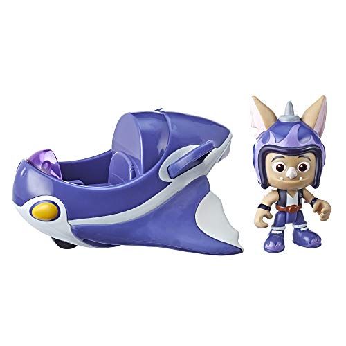 해즈브로 Hasbro Top Wing Figure and Vehicle Baddy McBats Jet, Vehicle with Removable 3-Inch Figure from The Nick Jr. Show, Great Toy for Kids Ages 3 to 5