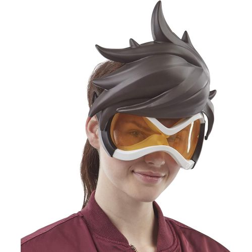 해즈브로 Hasbro E6882 Overwatch Tracer Roleplay Mask with Removable Hair Accessory - Blizzard Video Game Characters, Brown