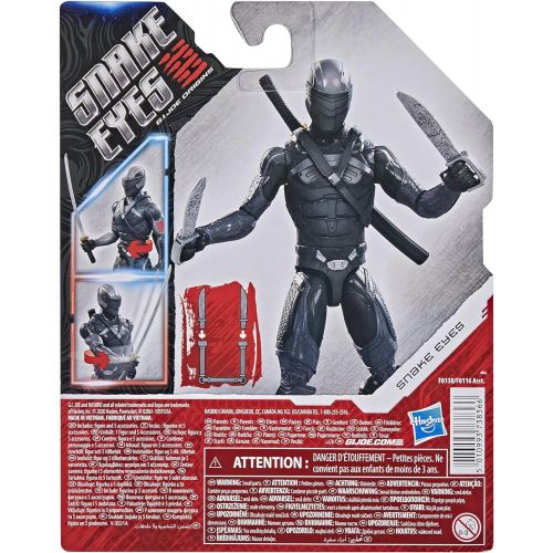 해즈브로 Hasbro Snake Eyes: G.I. Joe Origins Snakes Eyes Action Figure Collectible Toy with Fun Action Feature and Accessories, Toys for Kids Ages 4 and Up