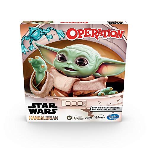 해즈브로 Hasbro Gaming Operation Game: Star Wars The Mandalorian Edition Board Game for Kids