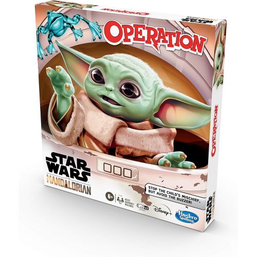 해즈브로 Hasbro Gaming Operation Game: Star Wars The Mandalorian Edition Board Game for Kids