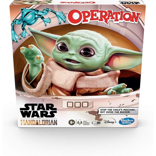 해즈브로 Hasbro Gaming Operation Game: Star Wars The Mandalorian Edition Board Game for Kids