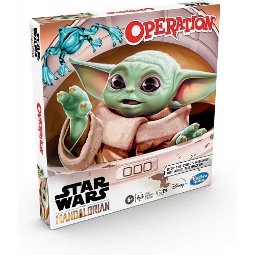 해즈브로 Hasbro Gaming Operation Game: Star Wars The Mandalorian Edition Board Game for Kids