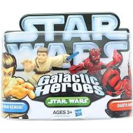 Hasbro Star Wars 2010 Galactic Heroes 2Pack Darth Maul ObiWan Kenobi