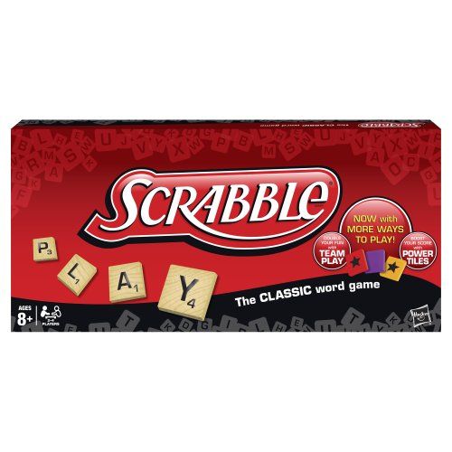 해즈브로 Hasbro Gaming Hasbro Scrabble Crossword Game with Power Tiles