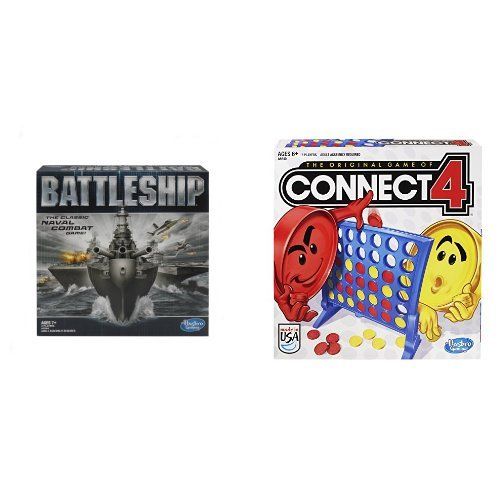 해즈브로 Hasbro Battleship Game and Connect 4 Game Bundle