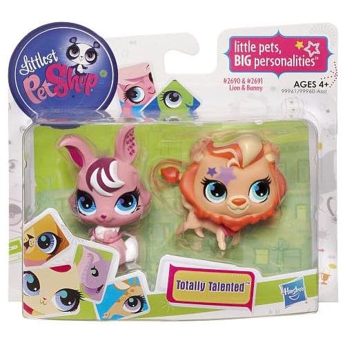 해즈브로 Hasbro Littlest Pet Shop Totally Talented Pets Lion Bunny