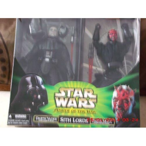해즈브로 Hasbro Vintage Star Wars Power of The Jedi - Sith Lords in Original Box Darth Maul and Darth Vader