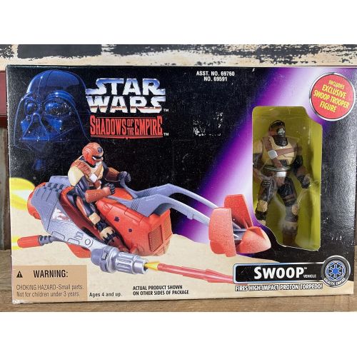 해즈브로 Hasbro Star Wars Shadows of The Empire Swoop Vehicl with Trooper and Toops WideVision Cards