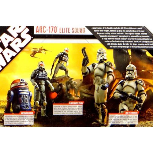 해즈브로 Hasbro Star Wars Clone Wars Target Exclusive ARC-170 Elite Squad with 5 Figures