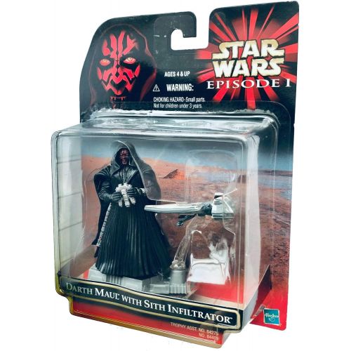 해즈브로 Hasbro Star Wars Episode 1 Darth Maul with Mini Sith Infiltrator