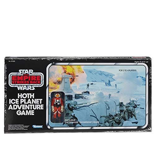해즈브로 Hasbro Gaming Star Wars The Empire Strikes Back Hoth Ice Planet Adventure Board Game; Based on The 1980 Board Game; Exclusive Luke Skywalker (Snowspeeder) Figure