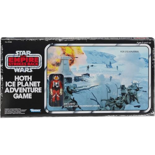 해즈브로 Hasbro Gaming Star Wars The Empire Strikes Back Hoth Ice Planet Adventure Board Game; Based on The 1980 Board Game; Exclusive Luke Skywalker (Snowspeeder) Figure