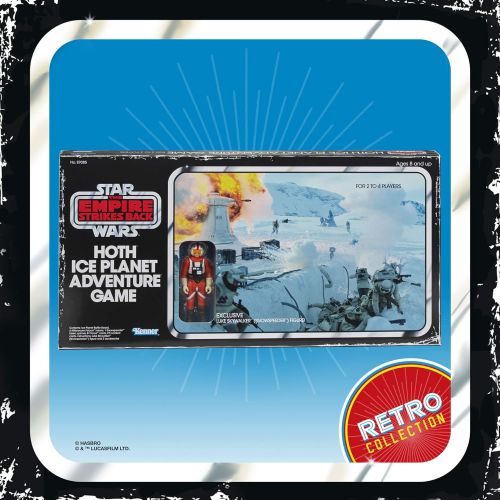 해즈브로 Hasbro Gaming Star Wars The Empire Strikes Back Hoth Ice Planet Adventure Board Game; Based on The 1980 Board Game; Exclusive Luke Skywalker (Snowspeeder) Figure