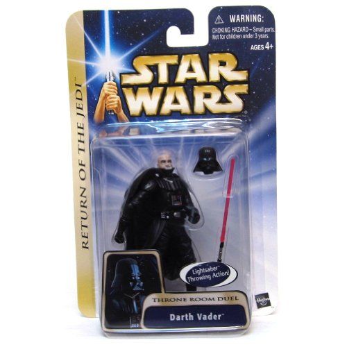 해즈브로 Star Wars ROTJ Darth Vader Throne Room Dual w/ Lightsaber Throwing Action by Hasbro