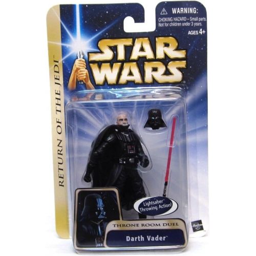 해즈브로 Star Wars ROTJ Darth Vader Throne Room Dual w/ Lightsaber Throwing Action by Hasbro