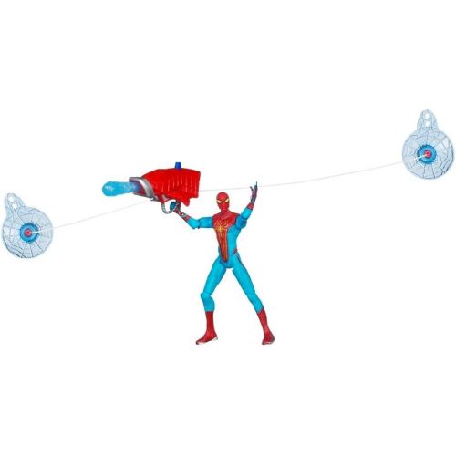 해즈브로 Hasbro Amazing Spiderman Movie 3.75 Inch Action Figure Zip Rocket Spiderman Zipline Blaster!