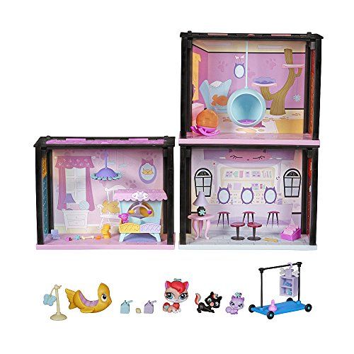 해즈브로 Hasbro Littlest Pet Shop Style Set Playful Kitties Getaway Playset