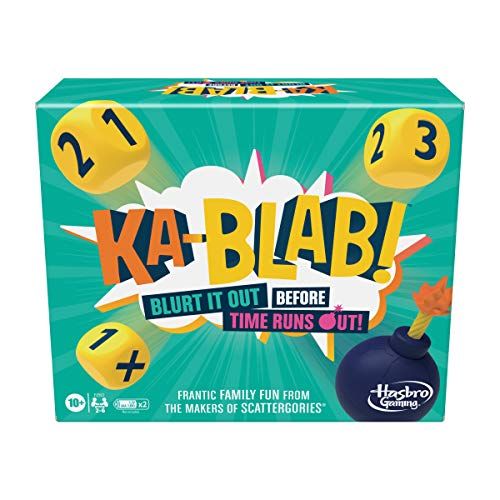 해즈브로 Hasbro Gaming Ka-Blab! Family Game for Kids and Adults, Party Board Games, from The Makers of Party Games Like Scattergories, 2-6 Players, Ages 10+