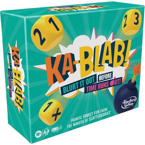 해즈브로 Hasbro Gaming Ka-Blab! Family Game for Kids and Adults, Party Board Games, from The Makers of Party Games Like Scattergories, 2-6 Players, Ages 10+