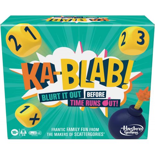 해즈브로 Hasbro Gaming Ka-Blab! Family Game for Kids and Adults, Party Board Games, from The Makers of Party Games Like Scattergories, 2-6 Players, Ages 10+