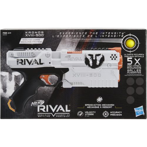 해즈브로 Hasbro Nerf Rival Kronos XVIII 500 Spring-Action Blaster White