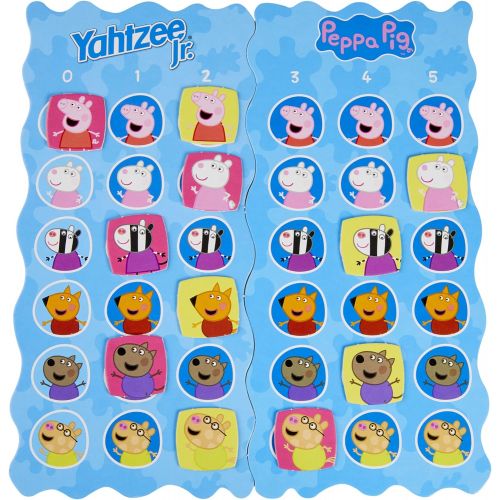 해즈브로 Hasbro Gaming Yahtzee Jr.: Peppa Pig Edition Board Game for Kids Ages 4 and Up, Counting and Matching Game for Preschoolers (Amazon Exclusive)