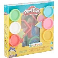 Hasbro Play-Doh Fundamentals - 9 Shape Tools plus 6 Colors of Play Dough